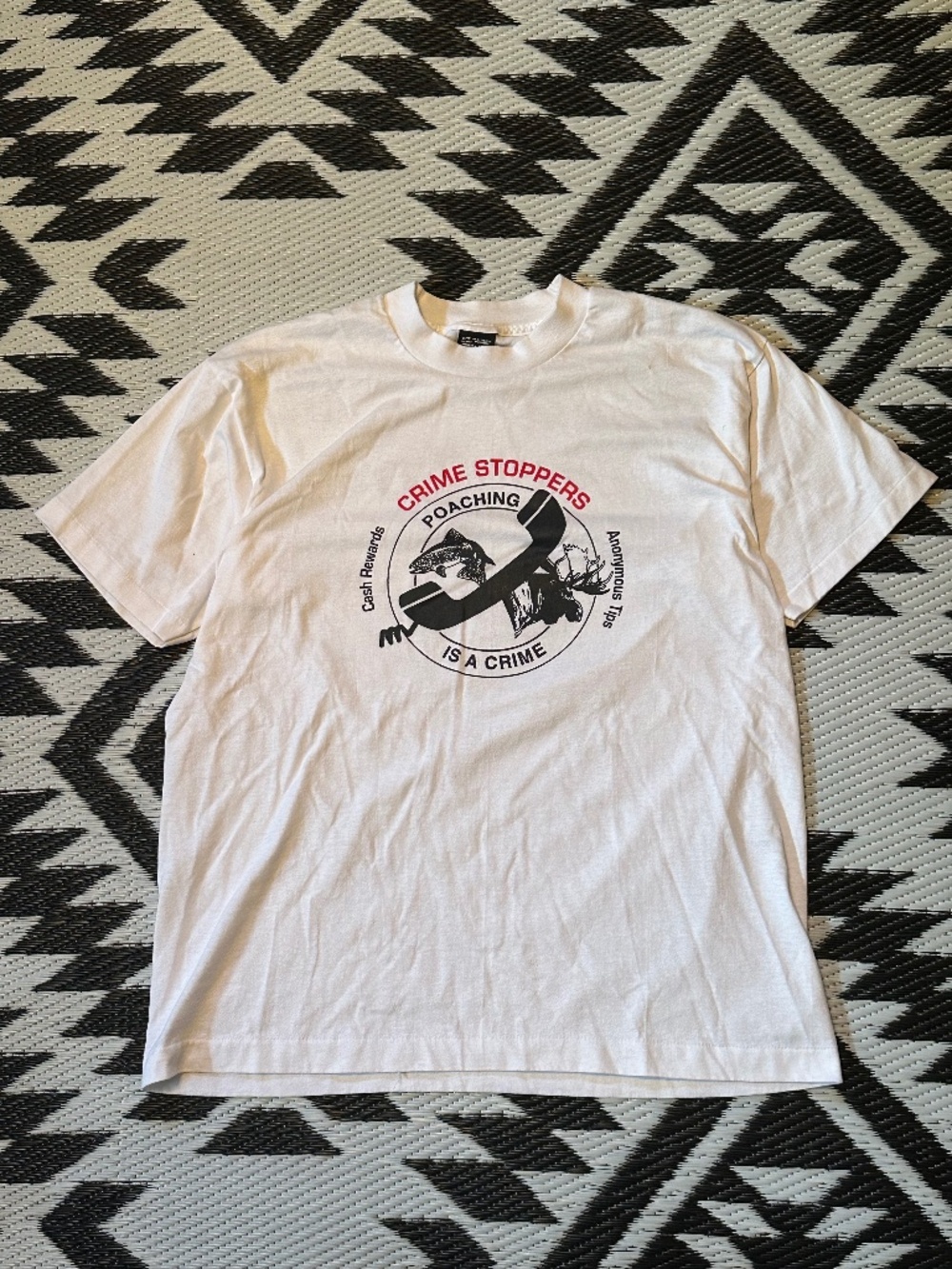 Vintage Crime Stoppers Anti-Poaching Single Stitch T-Shirt